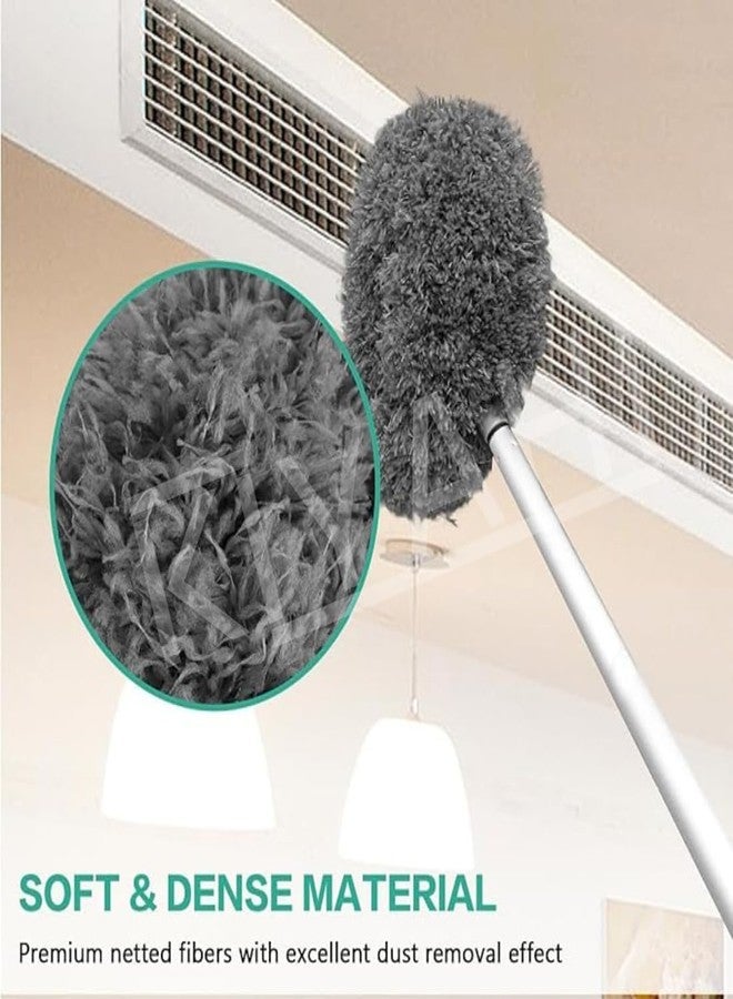Mojmem Flexible Long-Handle Microfiber Fan Cleaner Brush - Foldable Duster for Home, Kitchen, Car, Ceiling Cleaning - Image 2